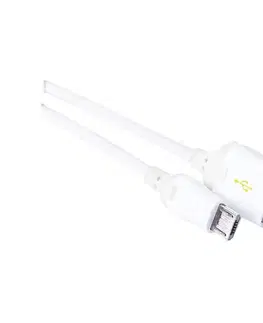 Predlžovacie káble  USB kábel USB 2.0 A konektor/USB B micro konektor biela SM7004W