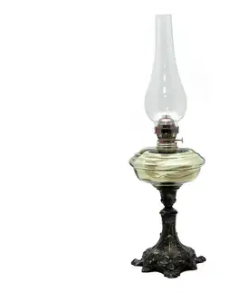 Lampy Floriánova huť Petrolejová lampa BOHUMILA 54 cm lesná zelená 210-0609-0000-12-00-000