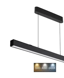 Svietidlá  LED Luster na lanku LED/40W/230V 3000/4000/6400K čierna 10468