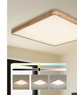 Svietidlá BRILAGI - stmievateľné LED svietidlo WOODLINE SQUARE LED/180W/230V dub 100x100 cm + DO BRI903