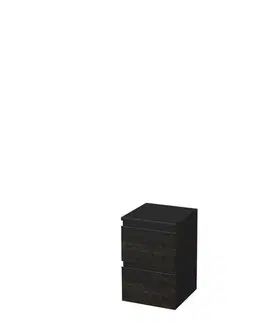 Kúpeľňový nábytok Kúpeľňová skrinka nízka SAT Cube Way 32,5x51x33 cm hnedá mat CUBE3DN322ZHP CUBE3DN322ZHP
