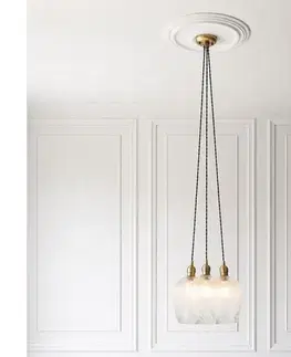 Svietidlá Endon 120656 - Závesný luster na lanku 3xE27/10W/230V mosadz 120656