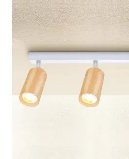 Svietidlá BRILAGI - Bodové svietidlo SELE 3xGU10/30W/230V biela/dekor duba WO-Z3-B-OEM
