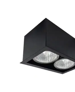 Svietidlá - Brosline 1080 - Bodové svietidlo CAGE 2xGU10/10W/230V čierna 1080