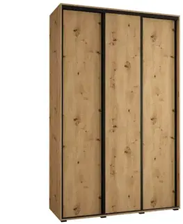 Šatníkové skrine Skriňa 45 Canaris 1 160 artisan/čierna