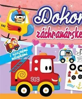 Nalepovačky, vystrihovačky, skladačky Dokonči záchranárske autá
