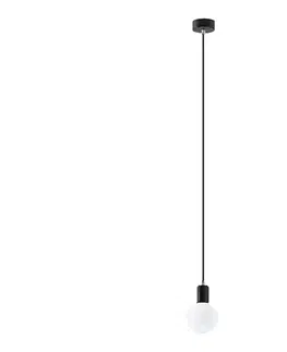 Svietidlá  Luster na lanku EDISON 1xE27/60W/230V čierna SL.0152
