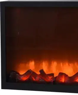 Ostatné vianočné dekorácie Kinekus Krb, ohnisko LED, 41x25x10cm, s plápolajúcim ohňom