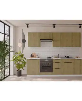 Modulový kuchynský nábytok Kuchynská linka Cremona WH 260 cm bez kuchynskej dosky