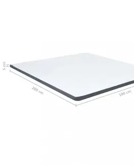 Matrace Boxspring Vrchný matrac na posteľ boxspring Dekorhome