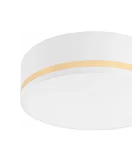 Svietidlá  Stropné svietidlo SIRJA STRIPE 4xE27/15W/230V pr. 45 cm biela LM-4.202