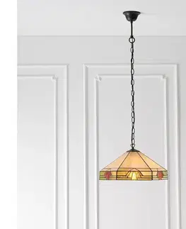 Svietidlá Endon 64285 - Luster na reťazi Tiffany NEVADA 1xE27/60W/230V Ø 35 cm 64285