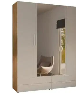 Šatníkové skrine Skriňa Moduklix Set 20 Biela/ Dub Mauvella