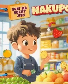 Leporelá, krabičky, puzzle knihy Svet na suchý zips: Nakupovanie