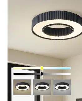 Svietidlá BRILAGI - stmievateľné LED stropné svietidlo LUMIX LED/48W/230V 3000-6000K čierne pr. 50 cm + diaľkový ovládač BRI858