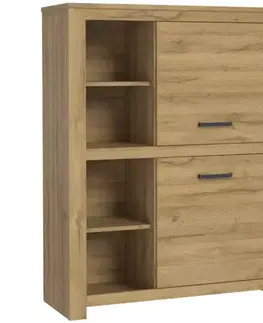 Vitríny a regály do obývačky Regál P Havanna HVNS421R-D67