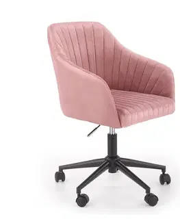Kancelárske stoličky HALMAR Fresco kancelárske kreslo ružová (Velvet)