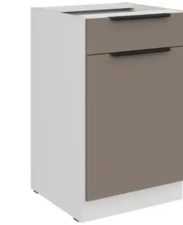 Kuchynské skrinky stojace Kuchynská skrinka Aria-Ta/Wh Anti Fingerprint 50d 1f 1s Bb