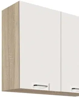 Kuchynské skrinky visiace Skrinka do kuchyne Favorit 43g Sonoma/White