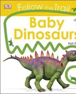 Leporelá, krabičky, puzzle knihy Follow the Trail Baby Dinosaurs