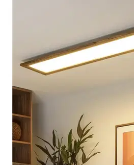 Svietidlá BRILAGI - LED stmievateľné svietidlo SLIMFRAME WOOD LED/58W/230V 124x33,7 cm + diaľkové ovládanie BG1548+EG99434