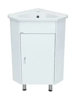Kúpeľňový nábytok Kúpeľňová skrinka s umývadlom Keramia Pro 57,3x41 cm biela PRORSDV PRORSDV