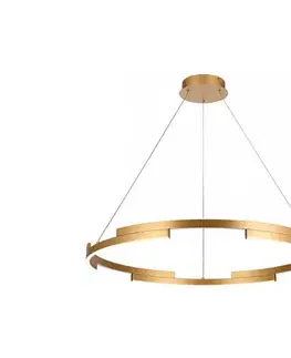 Svietidlá Redo 01-3175 - LED Stmievateľný luster na lanku CASTLE LED/45W/230V zlatá 01-3175
