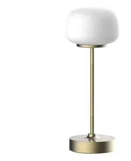 Lampy  LED Stmievateľná dotyková stolná lampa RIMINI LED/2W/5V USB 2000 mAh zlatá/biela 329851