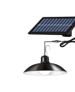 Svietidlá  LED stmievateľný solárny luster na lane LED/1,8W/3,7V IP44 6500K 1600 mAh + diaľkové ovládanie SOLAR HIGHBAY 1,8W