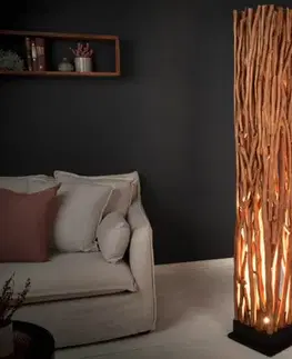 Osvetlenie Stojacia lampa NATURAL Dekorhome