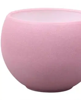 Záhrada Obal LUNA STRUKTUR d14cm ružová mat