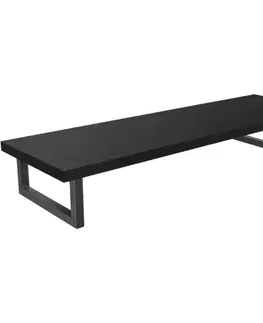 Kúpeľňový nábytok CERANO - Doska pod umývadlo Navira Pro + 2 konzoly pod dosku - čierna matná - 100x46x3,6 CER-606024
