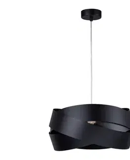 Svietidlá Zuma Line 1114 - Luster na lanku TORNADO 1xE27/40W/230V čierna 1114