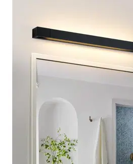 Kúpeľňové zrkadlá BRILAGI-LED Kúpeľňové osvetlenie zrkadla AQUA LINE LED/18W/230V 60 cm IP44 čierna BRI310