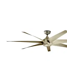 Ventilátory Elstead Kichler KLF-LEHR-80-AS - Stropný látor LEHR IP44 + diaľkové ovládanie KLF-LEHR-80-AS