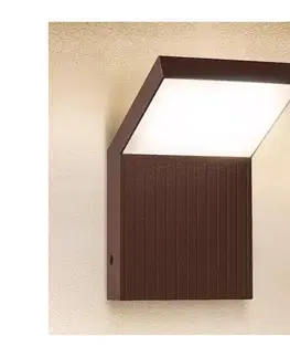 LED osvetlenie Brilagi - LED vonkajšie nástenné svietidlo RIANO LED/8W/230V hnedé IP65 WO-HR60142-OEM-RUST