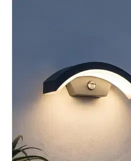 Svietidlá BRILAGI - LED vonkajšie nástenné svietidlo so senzorom ARCELO LED/8W/230V IP54 BRZ1107/PIR-AN