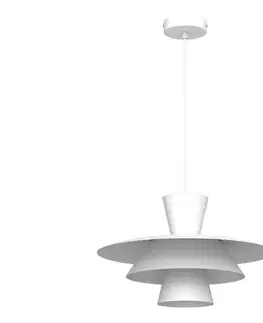 Svietidlá  Závesný luster PLATO 1xE27/15W/230V, biely 4485