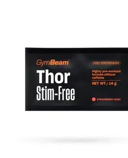 NO doplnky GymBeam Thor Stim-free jahoda kiwi
