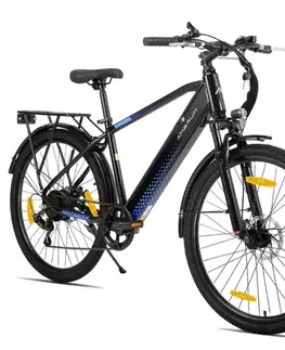 Elektrobicykle Trekingový elektrobicykel Joystar AMBRUM Matawak 26" 250 Wh • dojazd až 65 km • 155-175 cm čierno-modrá - 17" (155-175 cm)