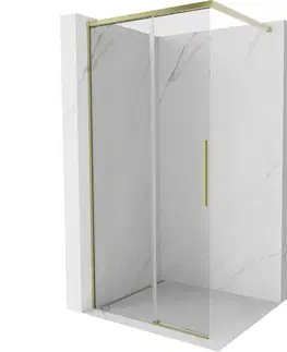 Sprchové dvere MEXEN/S - Rox Sprchová zástena WALK-IN 95 x 200, transparent 8 mm, zlato 8C2-095-003-50-00
