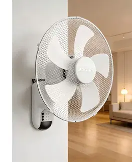Ventilátory ZE - Nástenný látor FANNY 45 W/230 V pr. 41 cm biely + diaľkové ovládanie B301013KY