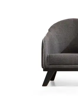 Kreslá Kreslo ušiak Leon - Anthracite