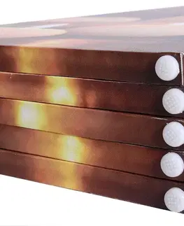 Paravány Dizajnový LED paraván 5-dielny Dekorhome
