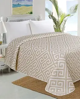 Prehozy Prehoz na posteľ Dolce béžové TiaHome - 140 x 220cm