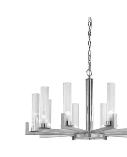 Svietidlá Kolarz 6009.81050 - Luster na reťazi RAGGIO 10xE14/25W/230V striebro 6009.81050