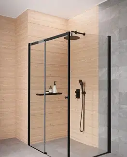 Sprchovacie kúty DEANTE - Sprchovací kút Kerria Plus čierna, obdĺžniková, 120x80 cm KKNNP12S08