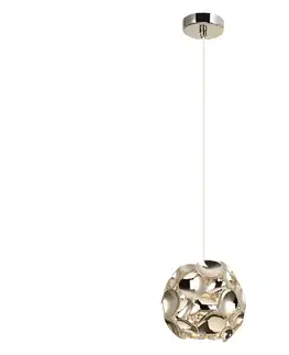 Svietidlá Open Design OR80193 - Závesný luster na lanku CARERA 1xG9/7W/230V pr. 15 cm ružové zlato OR80193