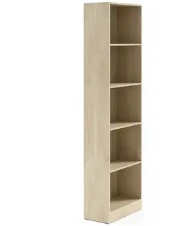 Vitríny a regály do obývačky Regál Braga 6 dub cremona