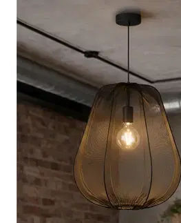Svietidlá BRILAGI - LED luster na lanku ARVEN 1xE27/8W/230V priemer 37 cm čierny 8590828052661